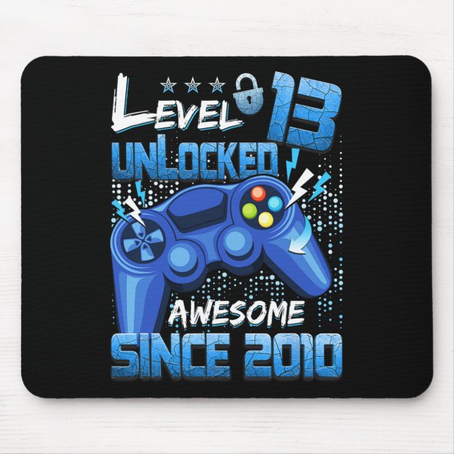 Mousepad 13 Nascença do 13 do Jogo de Vídeo Rapaz Incrível  (Frente)