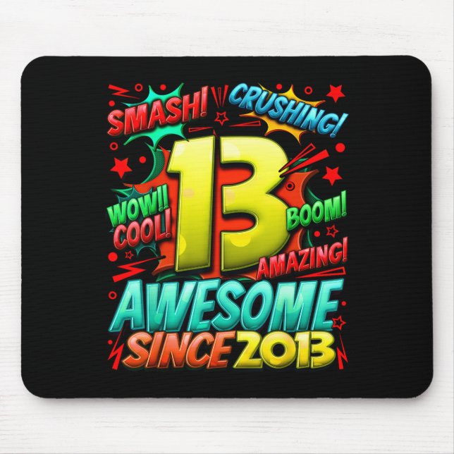 Mousepad 13 Year Old For Boys 13th Birthday Boy 13 Year Old (Frente)