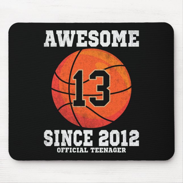 Mousepad 13th Birthday Sketll Fan 13 Years Old Official Tee (Frente)