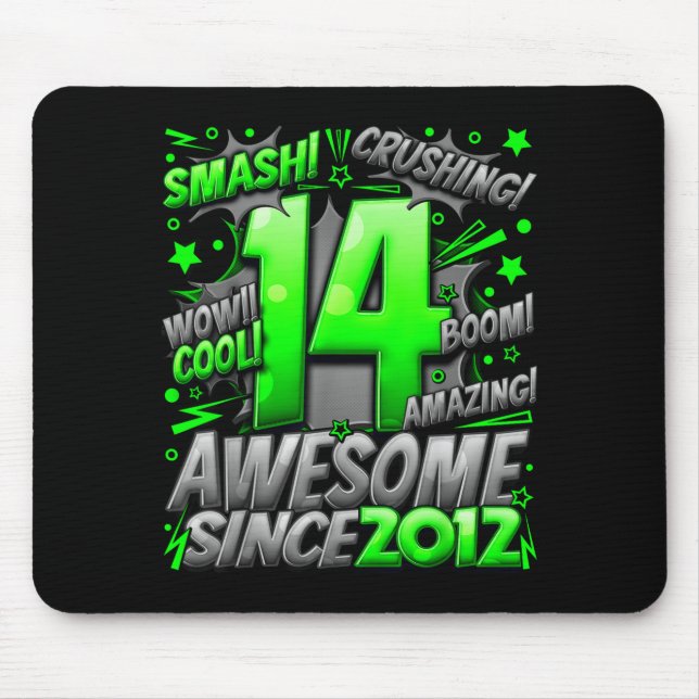 Mousepad 14 Year Old For Boys 14th Birthday Boy 14 Year Old (Frente)