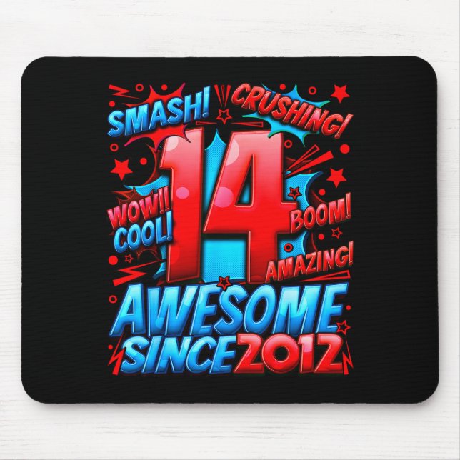Mousepad 14 Year Old For Boys 14th Birthday Boy 14 Year Old (Frente)