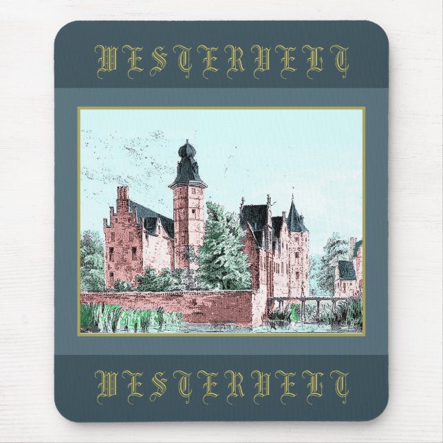 Mousepad 1729 A. de Haen Dutch Kasteel WESTERVELT (Frente)