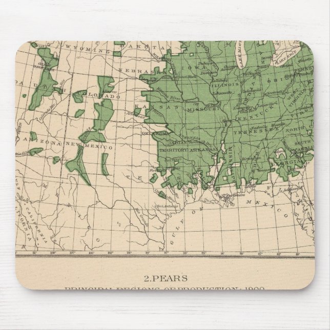 Mousepad 174 Maçãs, peras, regiões principais (Frente)