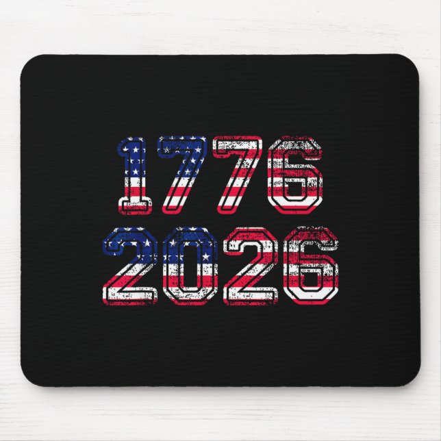 Mousepad 1776-2026 250th Birthday American Flag Eagle Shirt (Frente)