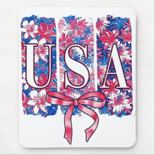 Mousepad 1776 América 4 de julho Flores EUA