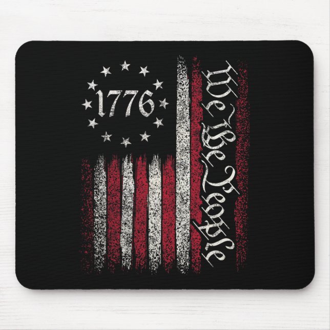 Mousepad 1776 Bandeira Constituição Independência Dia Ameri (Frente)