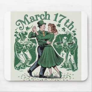 Mousepad 17 de março dia de São Patrício. Festival Irlandês