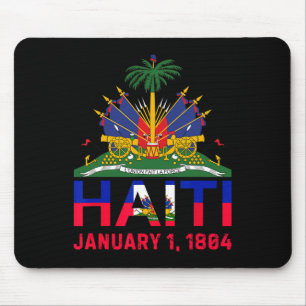Mousepad 1804 Haiti Ilha Cute Haiti Data de Independência