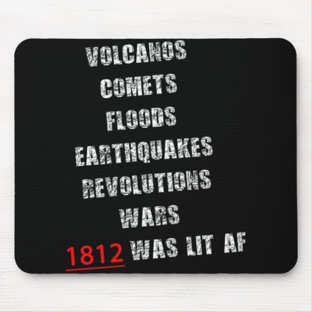 Mousepad 1812 America War New Madrid Earthquake Comet Mud F (Frente)