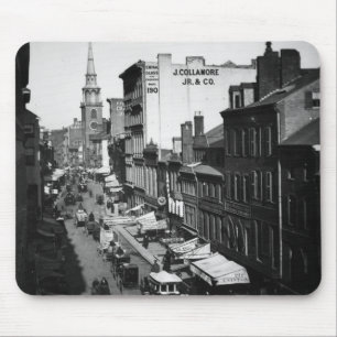 Mousepad 1859: Tráfego e lojas na rua de Washington