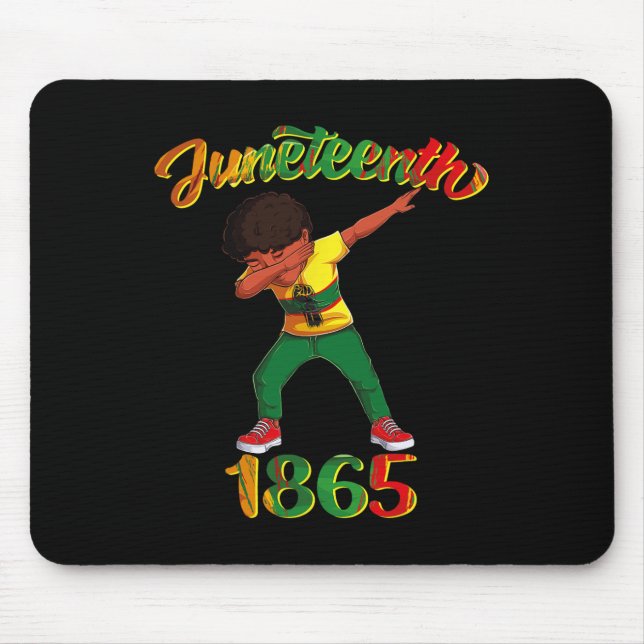 Mousepad 1865 Dab Black Boy Brown Skin Afro American Boys (Frente)