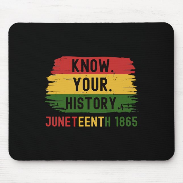 Mousepad 1865 De Junta Conhece Sua História Negra (Frente)