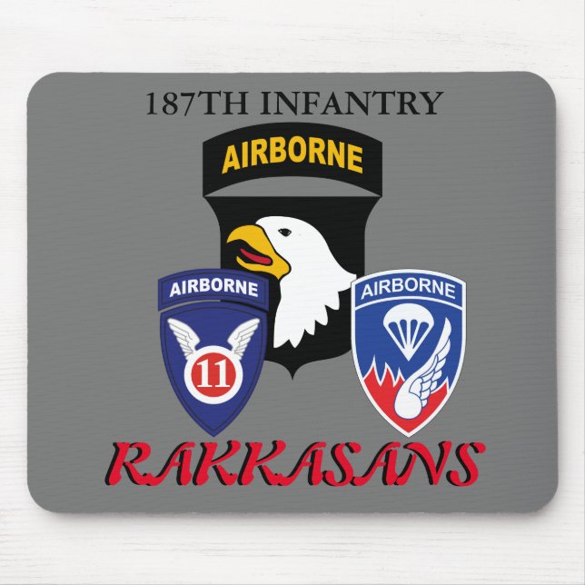 MOUSEPAD 187TH INFANTRY RAKKASANS (Frente)