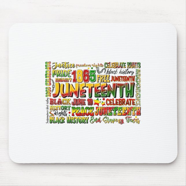 Mousepad 18 de junho de 1865 A Liberdade Americana Africana (Frente)