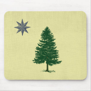 Mousepad 1901 bandeira de Maine - estilo do vintage