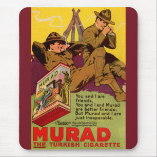Mousepad 1918 WWI Murad Cigarros e cigarros