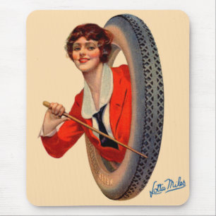 Mousepad 1928 Kelly-Springfields Tire mascot Lotta Miles