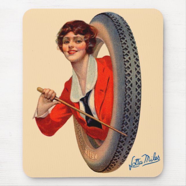 Mousepad 1928 Kelly-Springfields Tire mascot Lotta Miles (Frente)