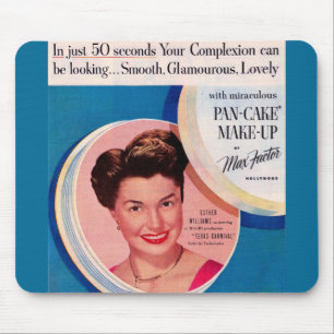 Mousepad 1951 anúncio de maquiagem de Esther Williams