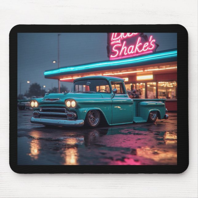 Mousepad 1958 Chevrolet Apachee 3100 pickup stepside (Frente)