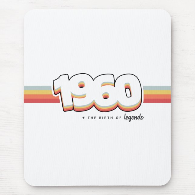 Mousepad 1960 Nascimento de lendas (Frente)