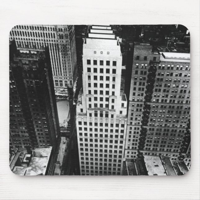 Mousepad 1960:  Uma vista aérea de um arranha-céus de (Frente)