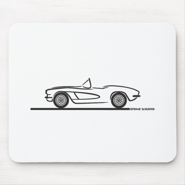 Mousepad 1961 1962 Chevrolet Corvette (Frente)