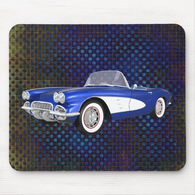 Mousepad 1961 Corvette C1: Término Azul:Mousepad (Frente)