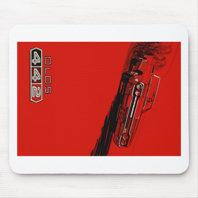 Mousepad 1964 Oldsmobile 442 reprodução de pôster (Frente)
