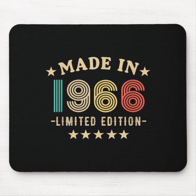 Mousepad 1966 60th Birthday,funny Retro 2026 Gift Him,dad,f (Frente)