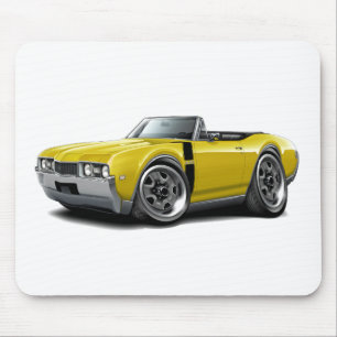 Mousepad 1968 Convertible Amarelo-Preto dos velhos 442