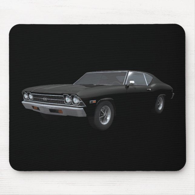 Mousepad 1969 Chevelle SS: Acabamento Negro: Boca-Cola (Frente)
