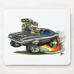 Mousepad 1970-72 carro do preto do desafiador de Dodge