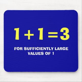 MOUSEPAD 1+1=3