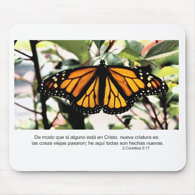 Mousepad 1 Corinthians 5:17 Espanhol Se algum homem estiver (Frente)