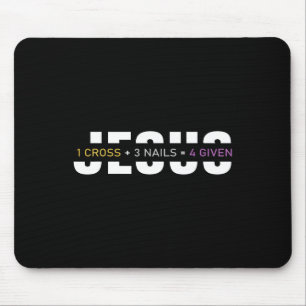 Mousepad 1 Cruz 3 Unhas 4 Dado Dia Páscoa Jesus Cristão