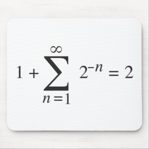 Mousepad 1 + notação da soma de 1 = 2 _