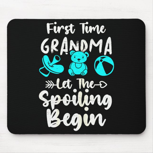 Mousepad 1st Time Grandma To Be First Time Grandma Grandmot (Frente)