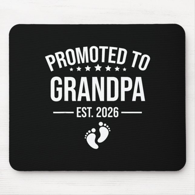 Mousepad 1st Time Grandpa Est 2026 New First Grandpa 2026  (Frente)