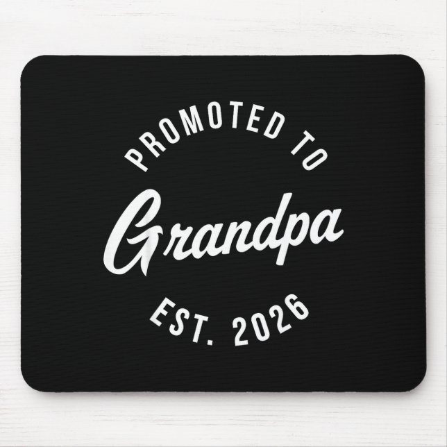 Mousepad 1st Time Grandpa Est 2026 New First Grandpa 2026  (Frente)