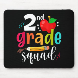 Mousepad 2º ano de diversão ao quadrado de volta aos segund