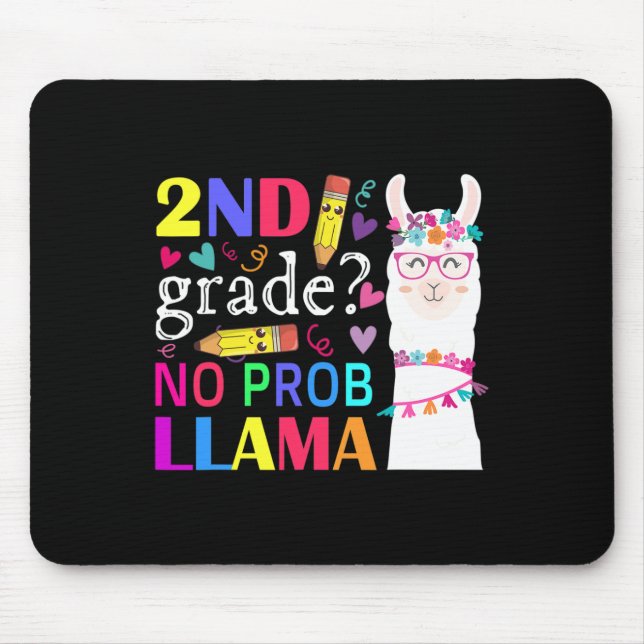 Mousepad 2º ano Sem Problema-llama Professor Aluno Primeiro (Frente)