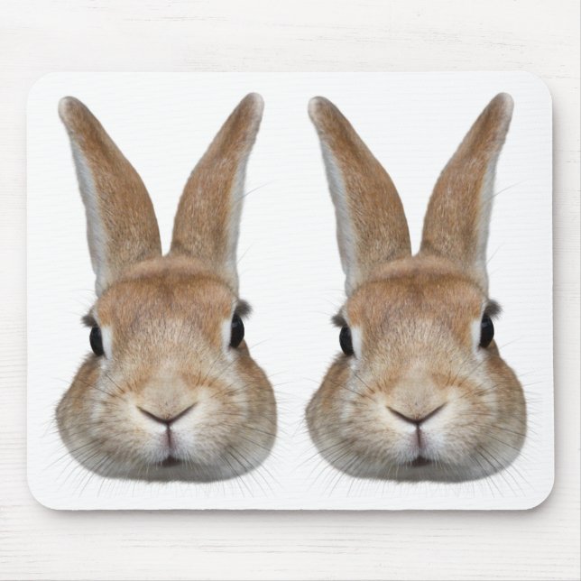 MOUSEPAD 2匹のウサギの顔 (Frente)