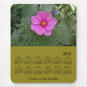 Mousepad 2012 calendários florais