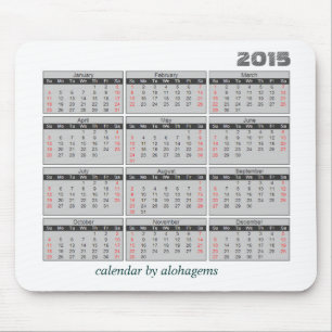 Mousepad 2015 cinzas simples do tapete do rato do