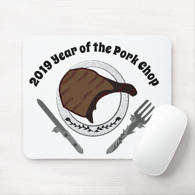 Mousepad 2019 Ano da costela de porco (Com mouse)