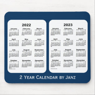 Mousepad 2022-2023 Caixa de Polícia Calendário Azul de 2 An