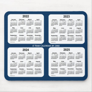 Mousepad 2022-2025 Caixa de Polícia Calendário Azul de 4 