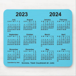 Mousepad 2023-2024 Calendário do Ano Escolar de Janz Sky Bl