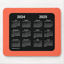 Mousepad 2024-2025 Calendário Vermelho do Tomato por Janz M
